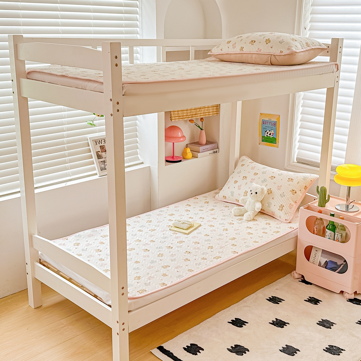 91家纺网 家纺一手货源 找家纺 恒尚居 2025新款全棉双层纱学生床垫纯棉床盖床褥垫软床垫床护垫-四季款-系列一 【泡芙家族】纯棉-双层纱