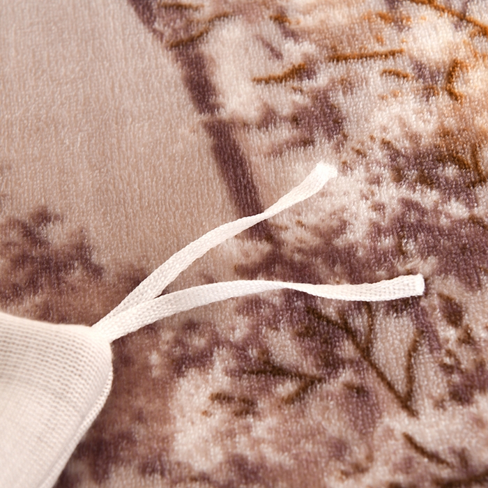 91家纺网 家纺一手货源 找家纺 望淮 2025新款230g印花金貂绒牛奶绒四件套 知秋