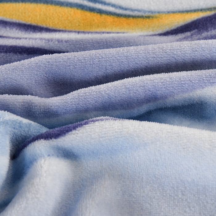 91家纺网 家纺一手货源 找家纺 望淮 2025新款230g印花金貂绒牛奶绒四件套 水墨江南