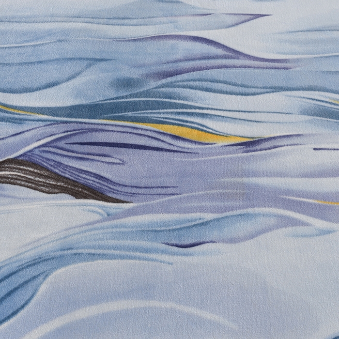 91家纺网 家纺一手货源 找家纺 望淮 2025新款230g印花金貂绒牛奶绒四件套 水墨江南