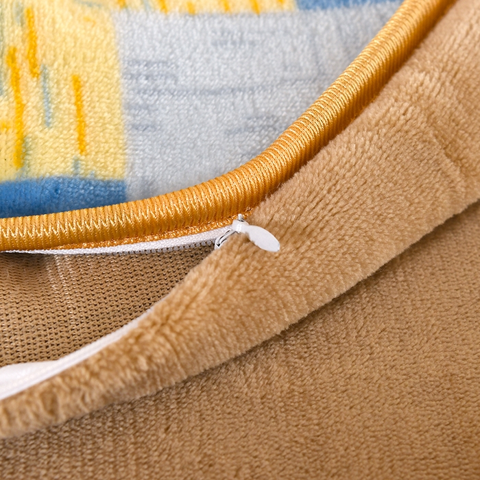 91家纺网 家纺一手货源 找家纺 望淮 2025新款230g印花金貂绒牛奶绒四件套 热恋