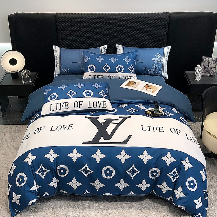 91家纺网 家纺一手货源 找家纺 （总）奥汀洛家纺 2025新款轻奢潮牌数码大版亲肤棉磨毛四件套