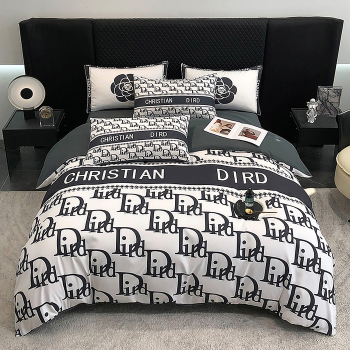 91家纺网 家纺一手货源 找家纺 （总）奥汀洛家纺 2025新款轻奢潮牌数码大版亲肤棉磨毛四件套