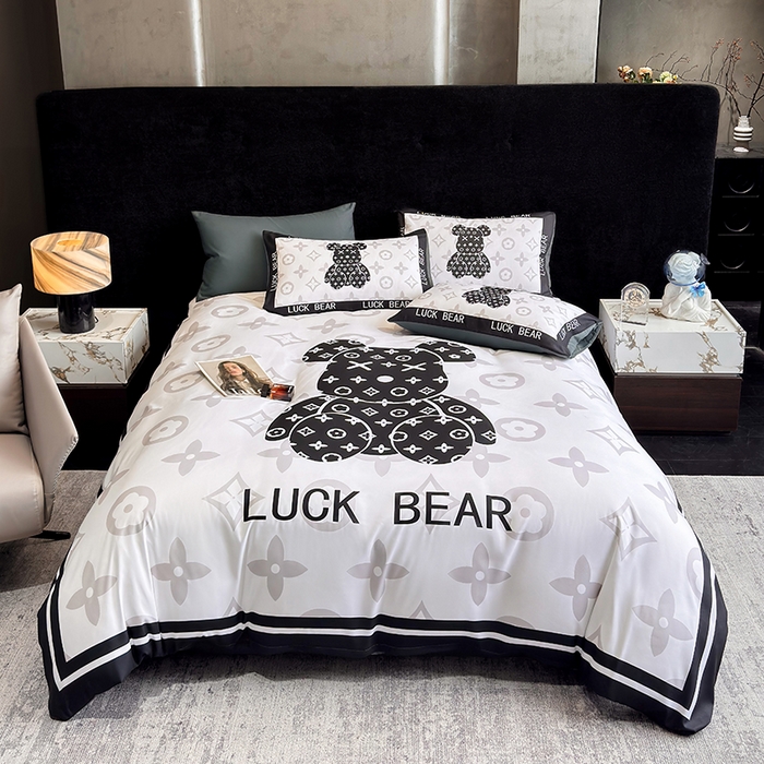 91家纺网 家纺一手货源 找家纺 （总）奥汀洛家纺 2025新款轻奢潮牌数码大版亲肤棉磨毛四件套