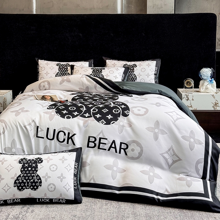 91家纺网 家纺一手货源 找家纺 （总）奥汀洛家纺 2025新款轻奢潮牌数码大版亲肤棉磨毛四件套