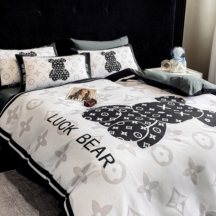 91家纺网 家纺一手货源 找家纺 （总）奥汀洛家纺 2025新款轻奢潮牌数码大版亲肤棉磨毛四件套