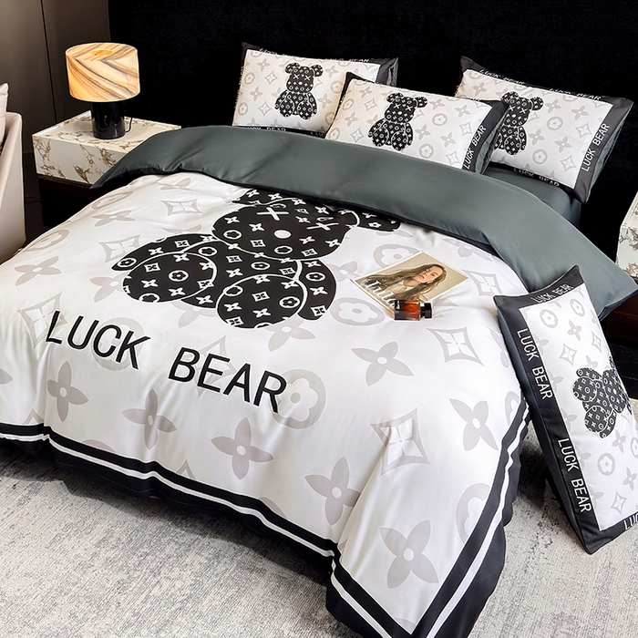 91家纺网 家纺一手货源 找家纺 （总）奥汀洛家纺 2025新款轻奢潮牌数码大版亲肤棉磨毛四件套