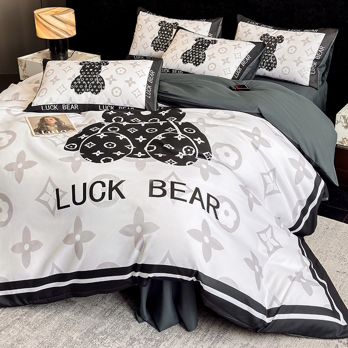 91家纺网 家纺一手货源 找家纺 （总）奥汀洛家纺 2025新款轻奢潮牌数码大版亲肤棉磨毛四件套