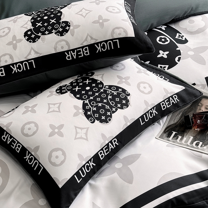 91家纺网 家纺一手货源 找家纺 （总）奥汀洛家纺 2025新款轻奢潮牌数码大版亲肤棉磨毛四件套