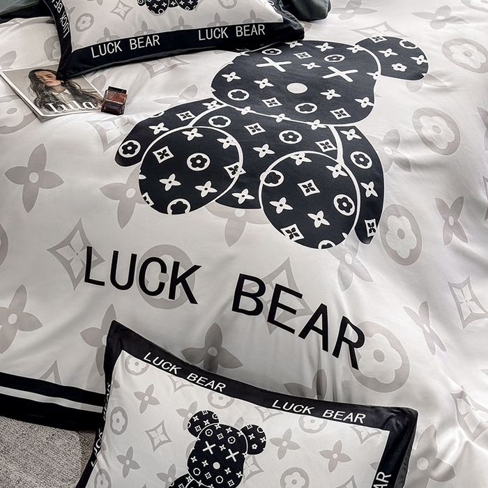 91家纺网 家纺一手货源 找家纺 （总）奥汀洛家纺 2025新款轻奢潮牌数码大版亲肤棉磨毛四件套