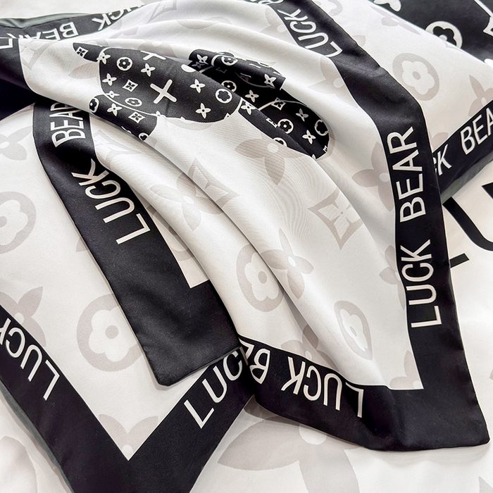 91家纺网 家纺一手货源 找家纺 （总）奥汀洛家纺 2025新款轻奢潮牌数码大版亲肤棉磨毛四件套