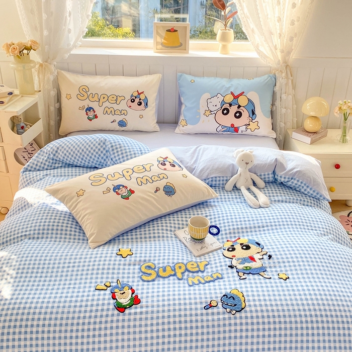 91家纺网 家纺一手货源 找家纺 （总）艾特你 2025新款高克重云朵棉大版毛巾绣四件套三件套