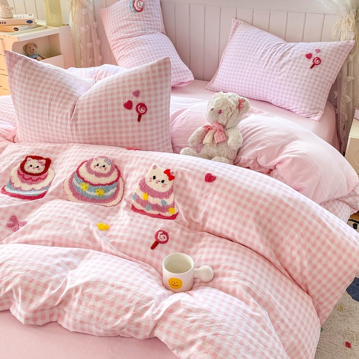 91家纺网 家纺一手货源 找家纺 （总）艾特你 2025新款高克重云朵棉大版毛巾绣四件套三件套