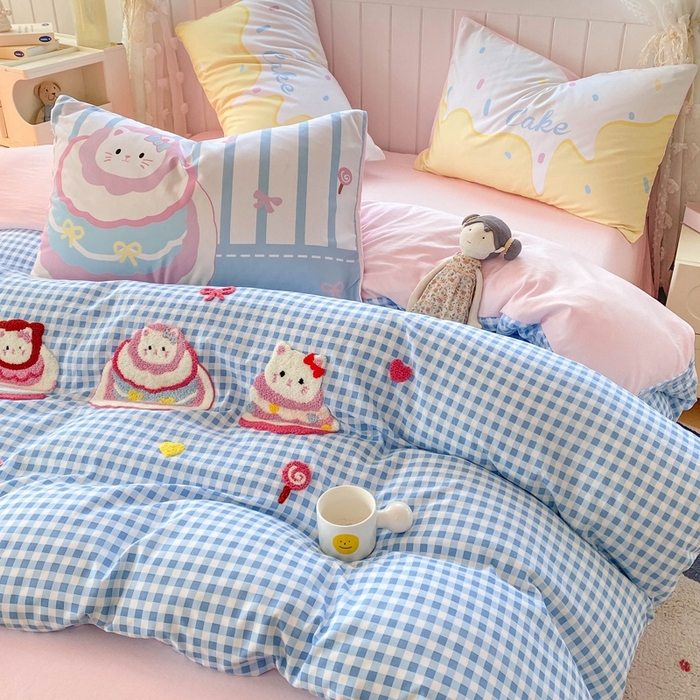 91家纺网 家纺一手货源 找家纺 （总）艾特你 2025新款高克重云朵棉大版毛巾绣四件套三件套