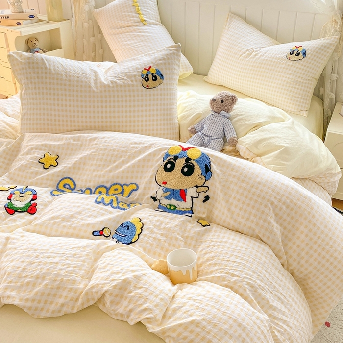 91家纺网 家纺一手货源 找家纺 （总）艾特你 2025新款高克重云朵棉大版毛巾绣四件套三件套