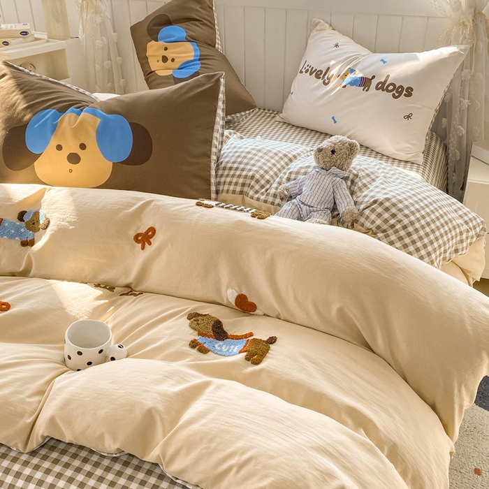 91家纺网 家纺一手货源 找家纺 （总）艾特你 2025新款高克重云朵棉大版毛巾绣四件套三件套