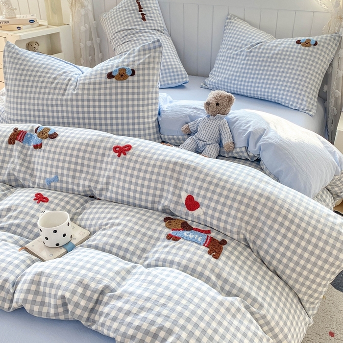 91家纺网 家纺一手货源 找家纺 （总）艾特你 2025新款高克重云朵棉大版毛巾绣四件套三件套