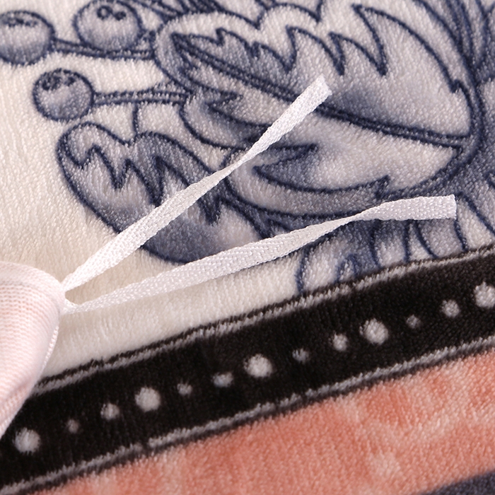 91家纺网 家纺一手货源 找家纺 望淮 2025新款230g印花金貂绒牛奶绒四件套 温情花语