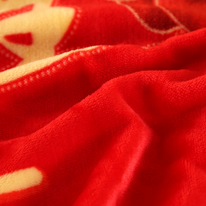 91家纺网 家纺一手货源 找家纺 望淮 2025新款230g印花金貂绒牛奶绒四件套 情定今生