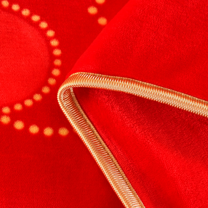 91家纺网 家纺一手货源 找家纺 望淮 2025新款230g印花金貂绒牛奶绒四件套 情定今生