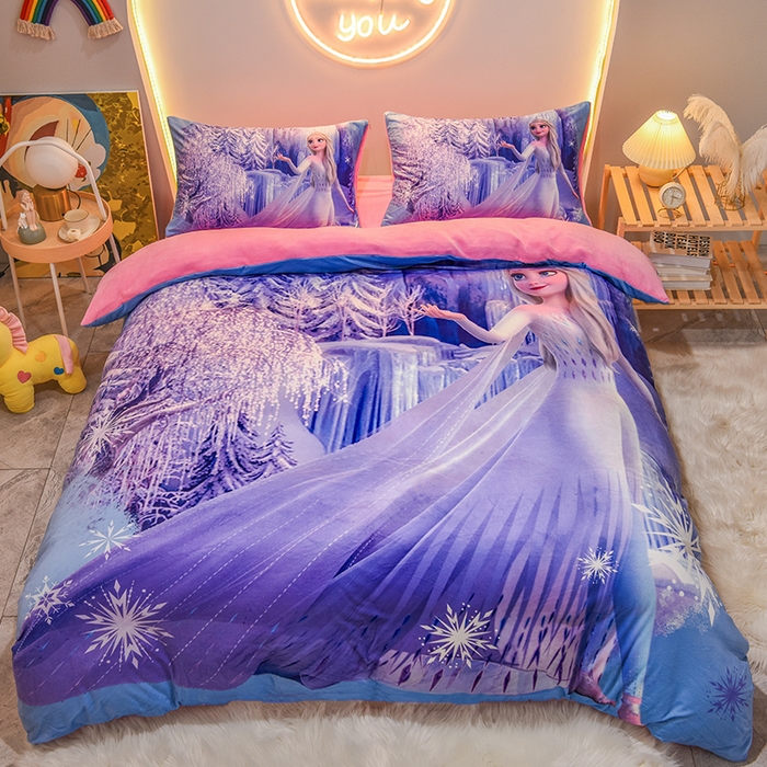 91家纺网 家纺一手货源 找家纺 总1ds生活馆 2025新款大版卡通水晶绒牛奶绒珊瑚绒三件套四件套