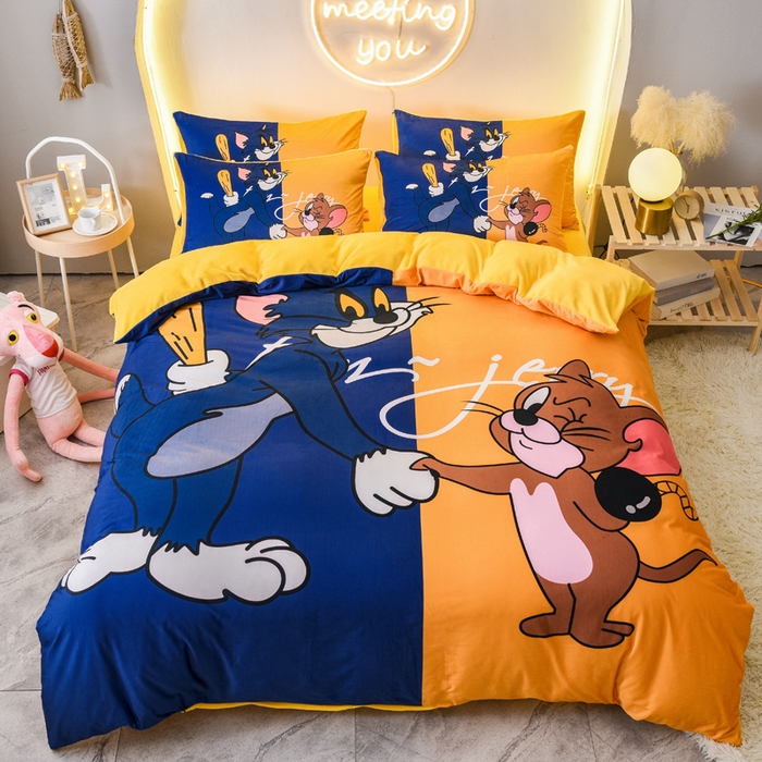 91家纺网 家纺一手货源 找家纺 总1ds生活馆 2025新款大版卡通水晶绒牛奶绒珊瑚绒三件套四件套