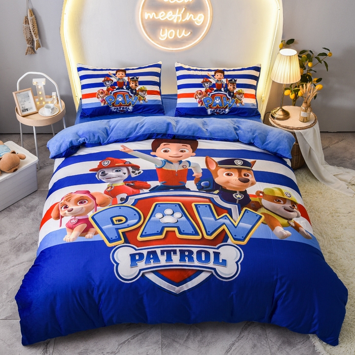 91家纺网 家纺一手货源 找家纺 总1ds生活馆 2025新款大版卡通水晶绒牛奶绒珊瑚绒三件套四件套