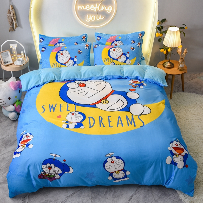 91家纺网 家纺一手货源 找家纺 总1ds生活馆 2025新款大版卡通水晶绒牛奶绒珊瑚绒三件套四件套