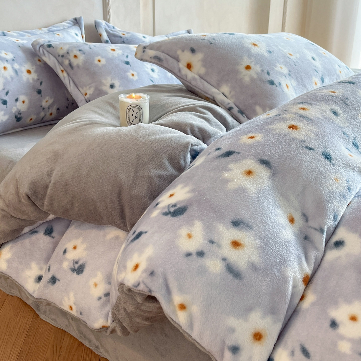 91家纺网 家纺一手货源 找家纺 （总）川悦生活 2025新款轻奢风高克重牛奶绒印花保暖四件套