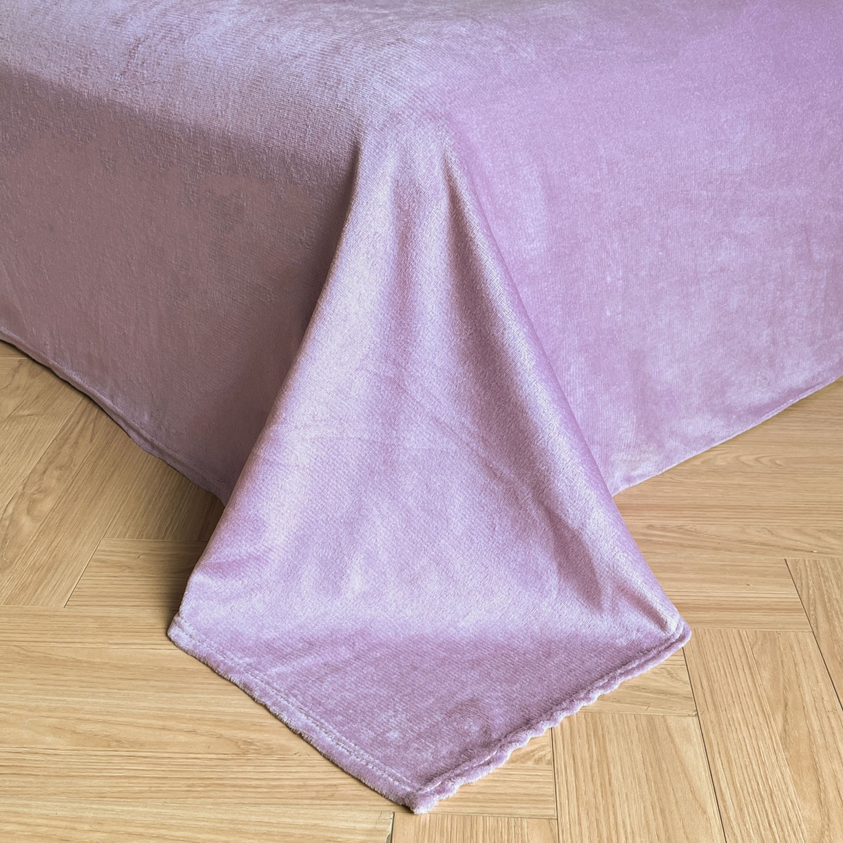 91家纺网 家纺一手货源 找家纺 川悦生活 2025新款轻奢风高克重牛奶绒印花保暖四件套 韵香