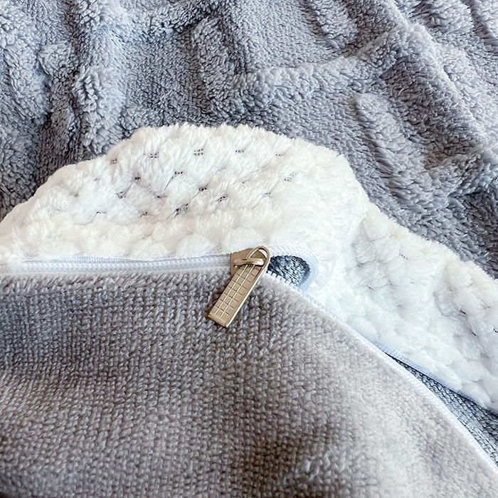 91家纺网 家纺一手货源 找家纺 悦织湾家纺 轻奢塔芙绒菱形格纯色牛奶绒四件套2025新款床上用品加厚保暖4件套 仿羊绒灰