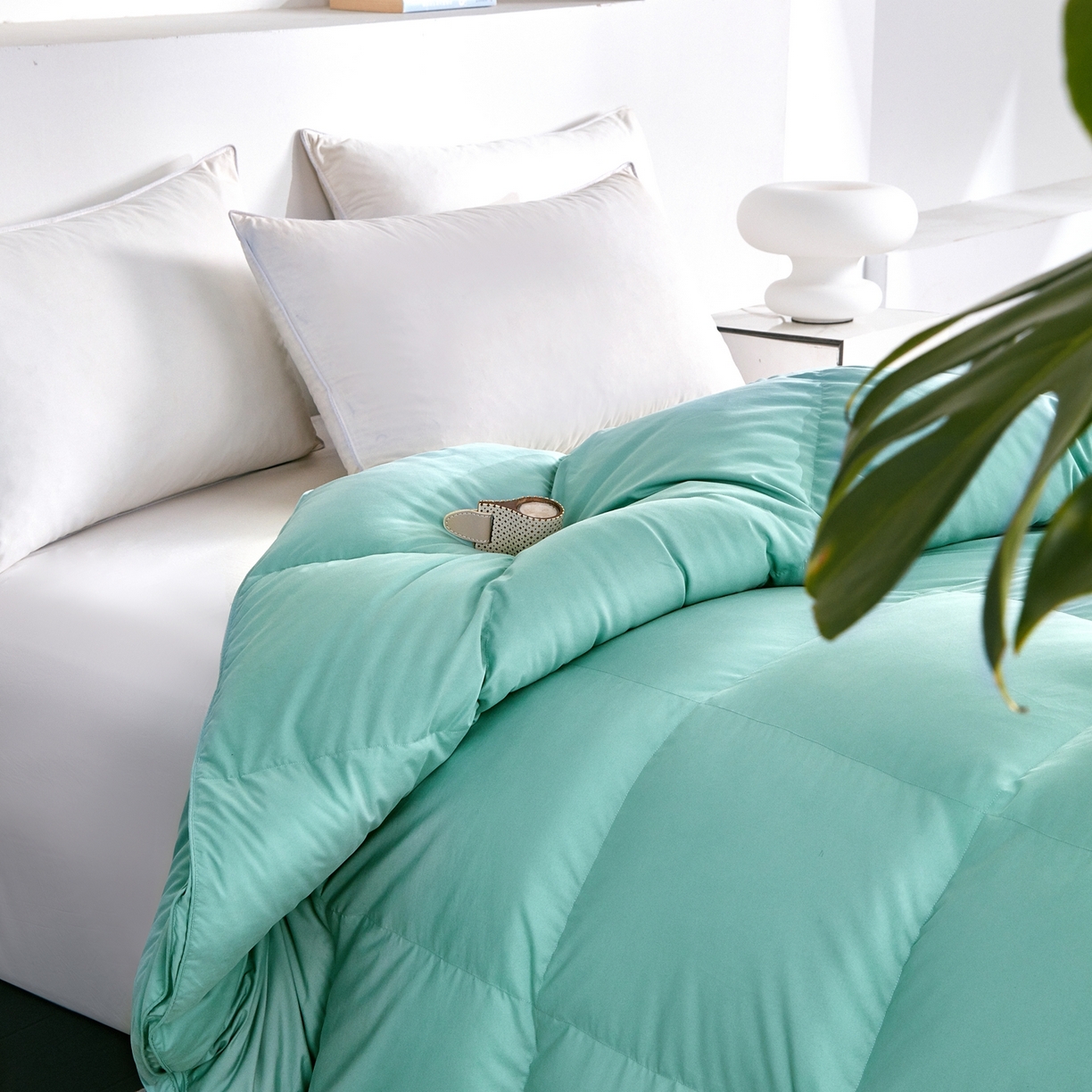 91家纺网 家纺一手货源 找家纺 华盛羽绒被壳 2024羽绒被新款匈牙利进口大朵羽绒被静音 匈牙利祖母绿