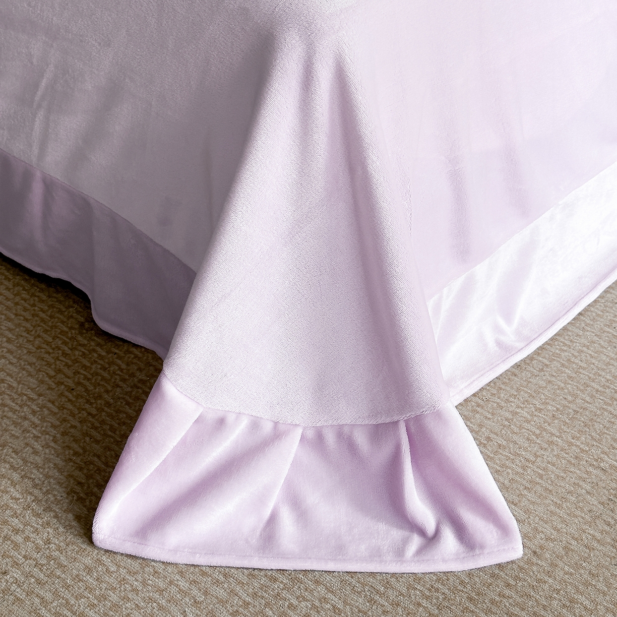 91家纺网 家纺一手货源 找家纺 金阳光家纺 2025新款A类立体雕花牛奶绒轻奢风牛奶绒四件套-梦蝶 梦蝶-紫