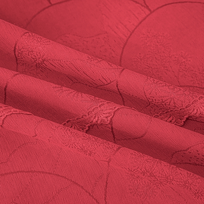 91家纺网 家纺一手货源 找家纺 手艺人家纺 2025新款复合雪尼尔红色炕盖床盖单件XK3782-3786 XK3785