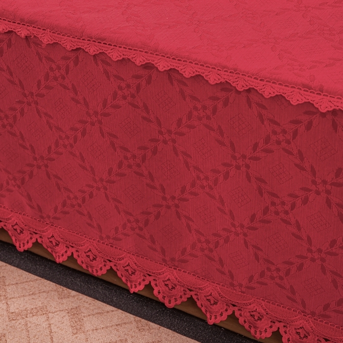 91家纺网 家纺一手货源 找家纺 手艺人家纺 2025新款复合雪尼尔红色炕盖床盖单件XK3782-3786 XK3783