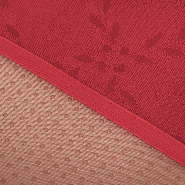 91家纺网 家纺一手货源 找家纺 手艺人家纺 2025新款复合雪尼尔红色炕盖床盖单件XK3782-3786 XK3783