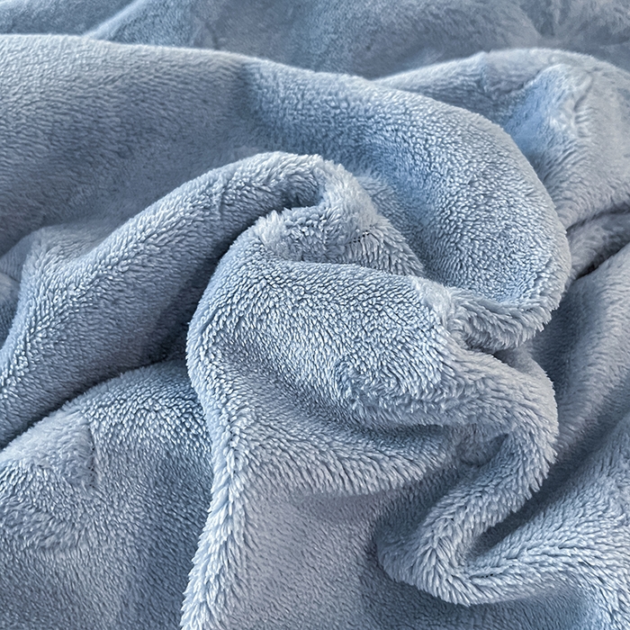 91家纺网 家纺一手货源 找家纺 金阳光家纺 2025新款A类立体雕花蝴蝶结包边款牛奶绒四件套-舞蝶系列 舞蝶-蝶蓝