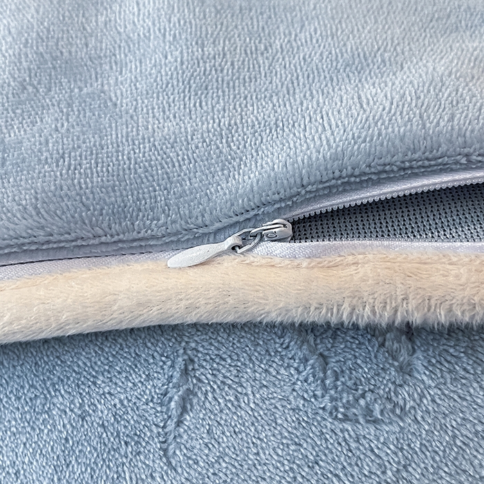 91家纺网 家纺一手货源 找家纺 金阳光家纺 2025新款A类立体雕花蝴蝶结包边款牛奶绒四件套-舞蝶系列 舞蝶-蝶蓝