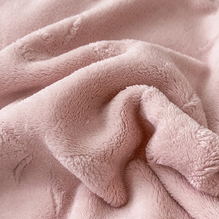 91家纺网 家纺一手货源 找家纺 金阳光家纺 2025新款A类立体雕花蝴蝶结包边款牛奶绒四件套-舞蝶系列 舞蝶-蝶粉