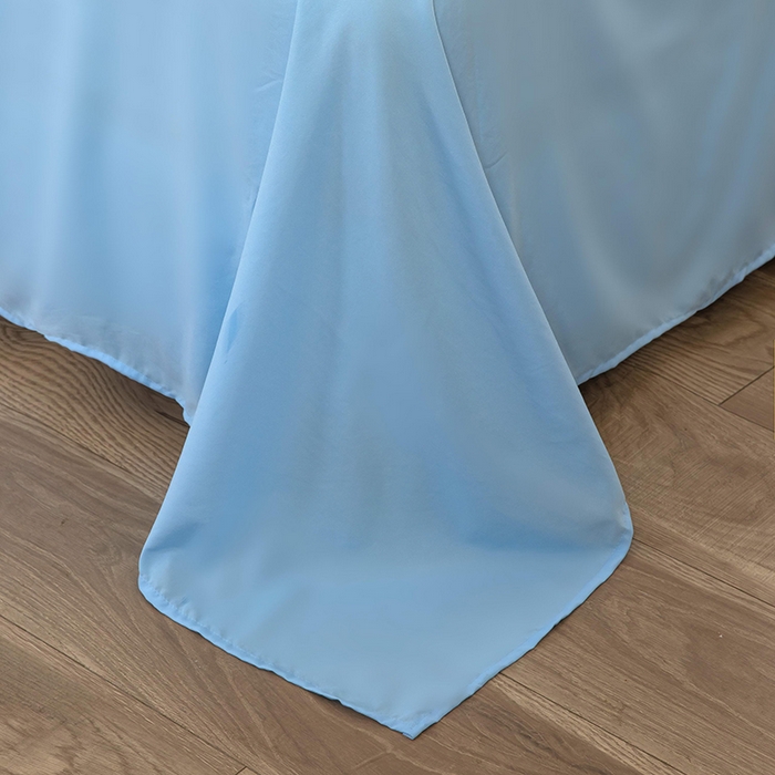 91家纺网 家纺一手货源 找家纺 亦帆枕芯 2025新款水洗棉四件套 幻彩小熊-蓝