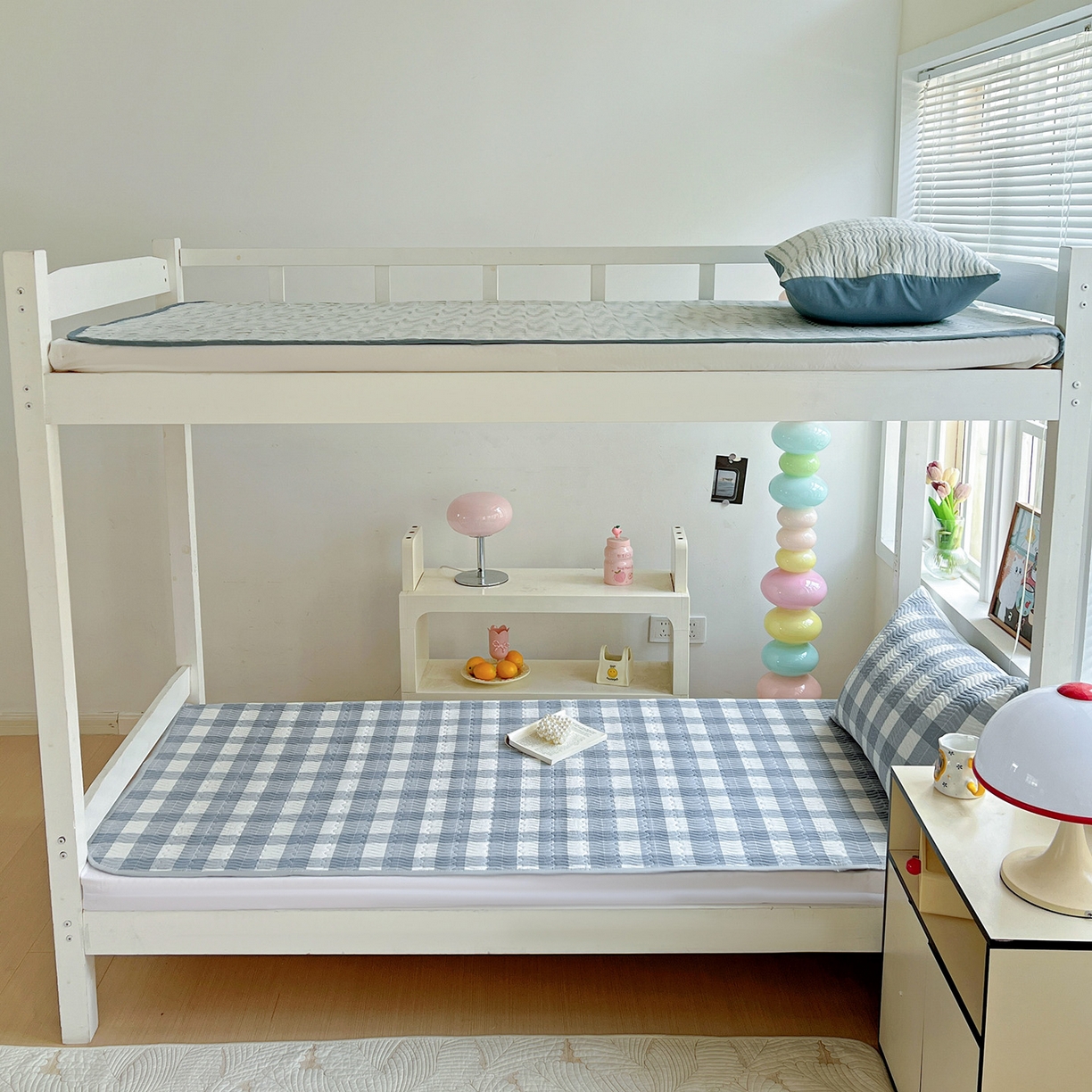 91家纺网 家纺一手货源 找家纺 （总）乐野家居 2025热款学生床全棉色织水洗棉夹棉多功能床垫-床盖