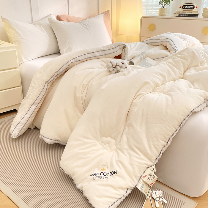 91家纺网 家纺一手货源 找家纺 （总）VIP被业 2025新款新疆棉里外水洗棉全棉冬被被子被芯