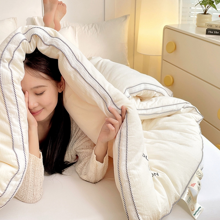 91家纺网 家纺一手货源 找家纺 （总）VIP被业 2025新款新疆棉里外水洗棉全棉冬被被子被芯