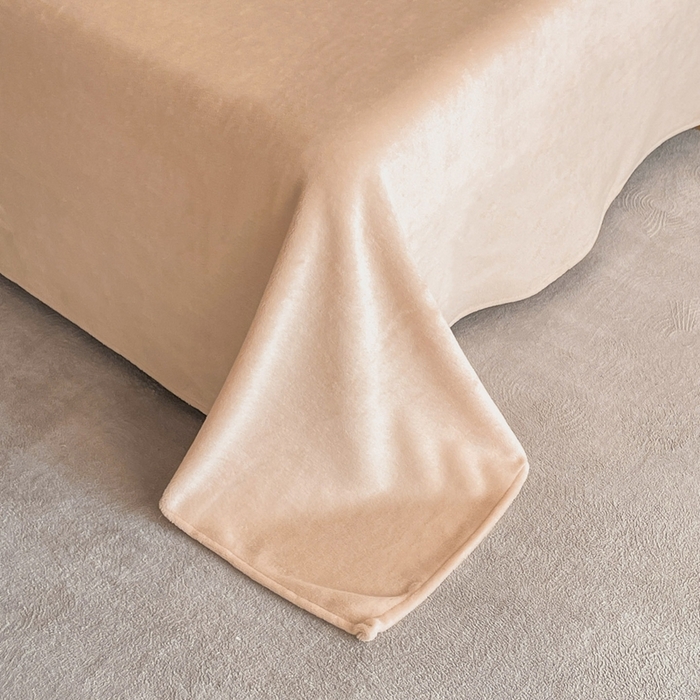 91家纺网 家纺一手货源 找家纺 米彩家纺 2025新款A类牛奶绒立体雕花烂花宽边四件套 蝴蝶奶茶