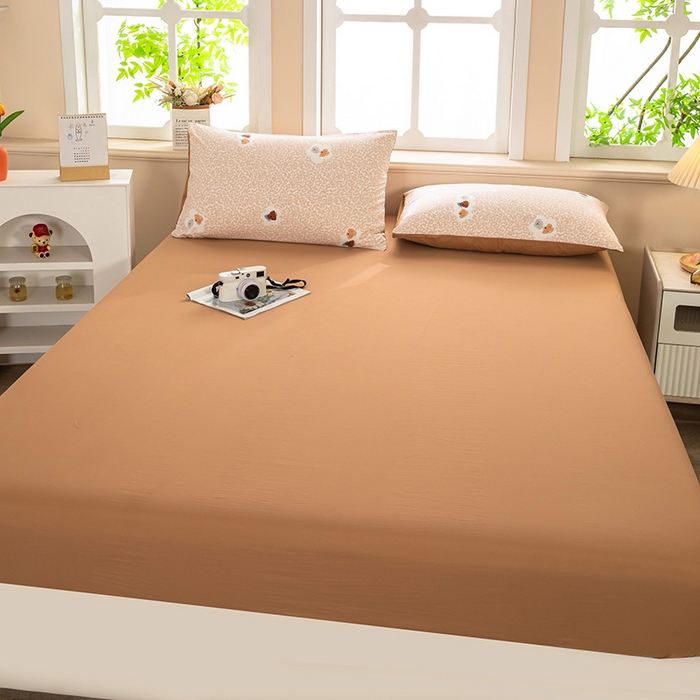 91家纺网 家纺一手货源 找家纺 亦帆枕芯 2025新款水洗棉单床笠单品床笠床笠单件床笠三件套 皇冠萌犬