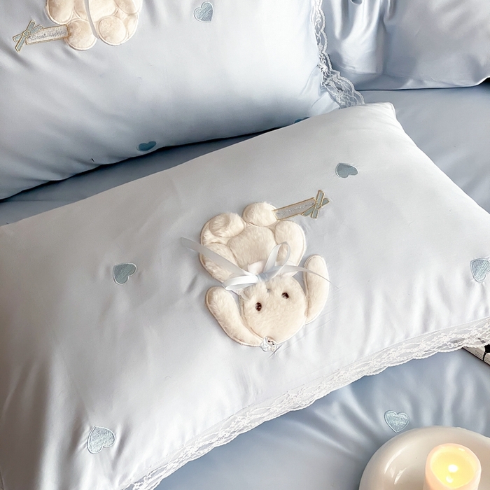 91家纺网 家纺一手货源 找家纺 （总）MIU缪家居 2025新款100支全棉四件套-伽佰俐 小清新场景