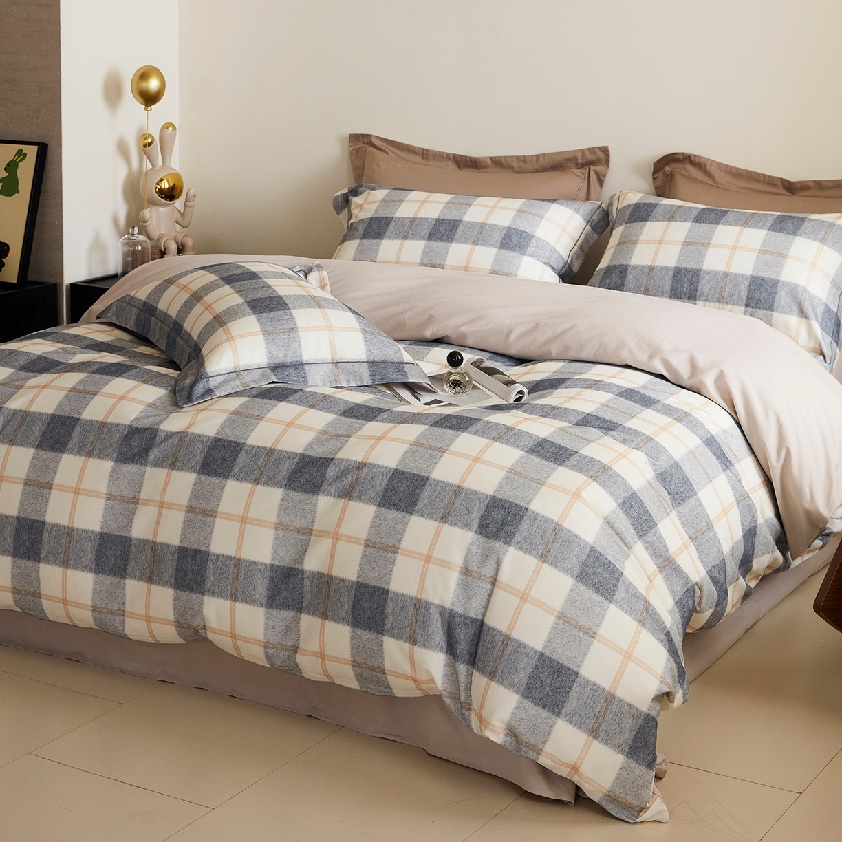 91家纺网 家纺一手货源 找家纺 （总）XIWEN-希文家纺 2025秋冬新款全棉纯棉生态磨毛印花四件套