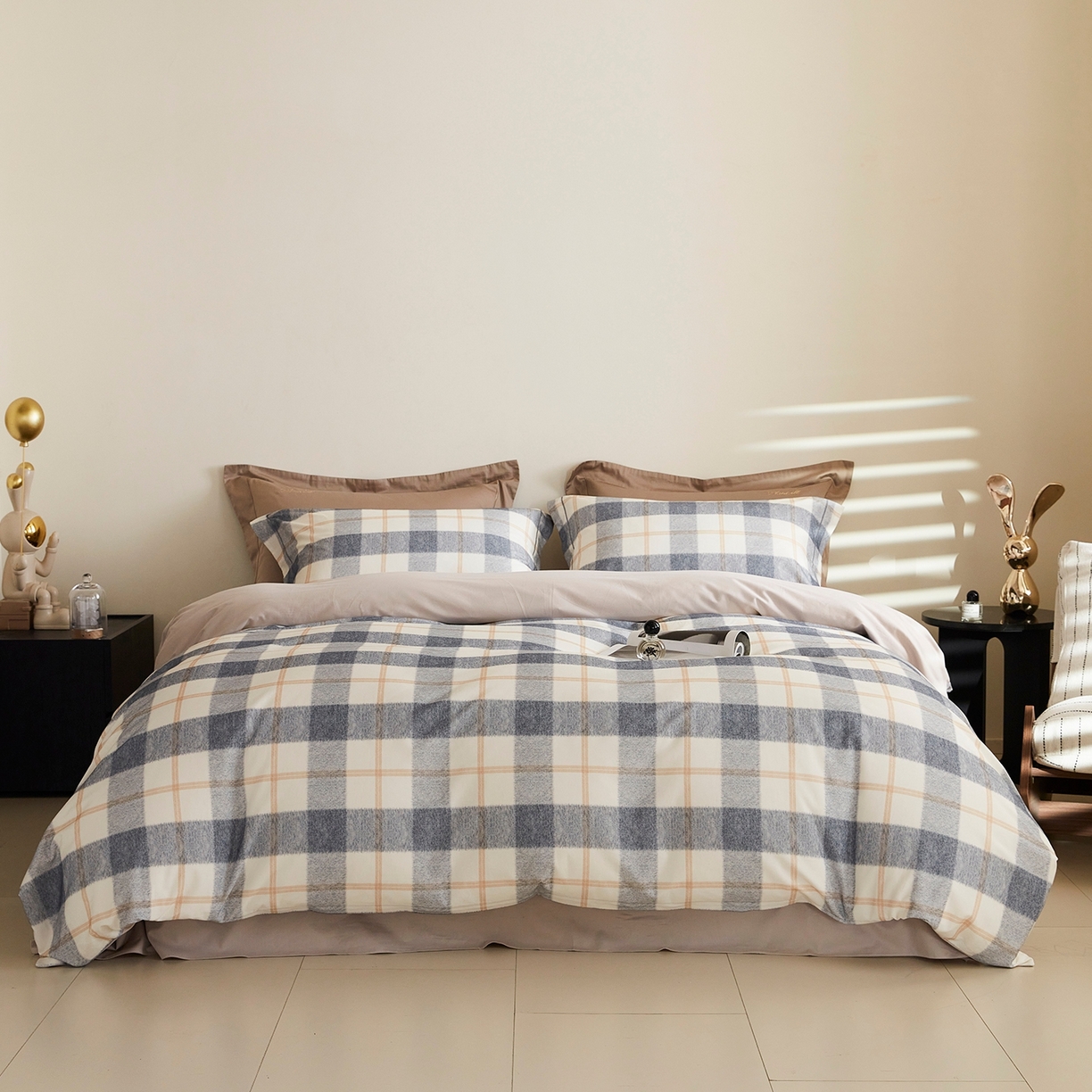 91家纺网 家纺一手货源 找家纺 （总）XIWEN-希文家纺 2025秋冬新款全棉纯棉生态磨毛印花四件套