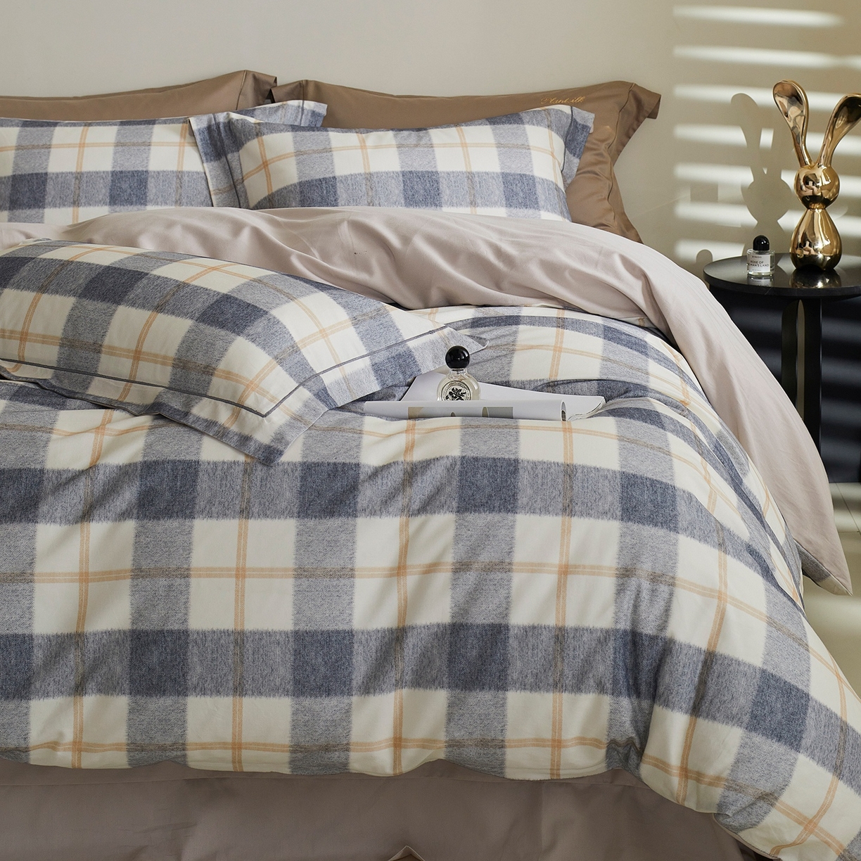 91家纺网 家纺一手货源 找家纺 （总）XIWEN-希文家纺 2025秋冬新款全棉纯棉生态磨毛印花四件套