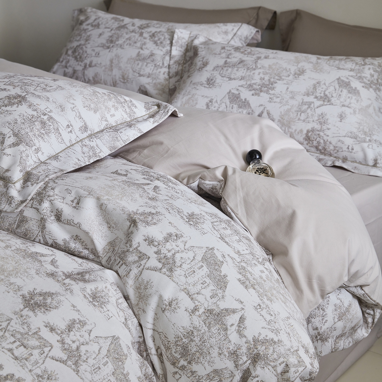 91家纺网 家纺一手货源 找家纺 （总）XIWEN-希文家纺 2025秋冬新款全棉纯棉生态磨毛印花四件套